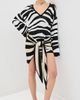 The Attico The Attico Knit Mini Dress White/Black - 2