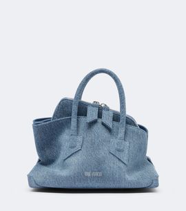 The Attico The Attico La Passeggiata Mini denim top-handle bag
