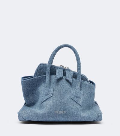 The Attico The Attico La Passeggiata Mini denim top-handle bag