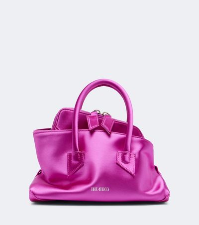 The Attico The Attico La Passeggiata Mini satin top-handle bag