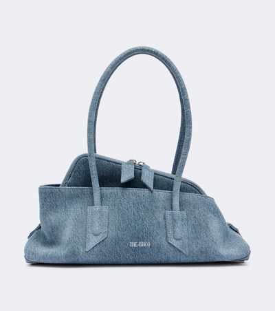 The Attico The Attico La Passeggiata Small denim shoulder bag