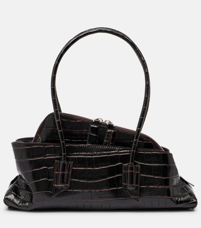 The Attico The Attico La Passeggiata Small leather shoulder bag