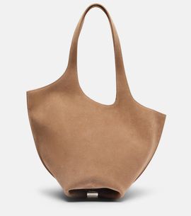 The Attico The Attico La Scoop Medium suede shoulder bag