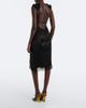 The Attico The Attico Lace-trimmed satin midi dress - 6