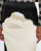 The Attico The Attico Lace-trimmed satin midi skirt - 3