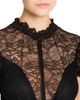 The Attico The Attico Lace High Neck Open Back Midi Dress - 3