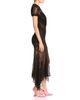 The Attico The Attico Lace High Neck Open Back Midi Dress - 5