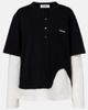 The Attico The Attico Layered cotton jersey T-shirt - 1