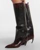 The Attico The Attico Lea snake-effect leather knee-high boots - 2