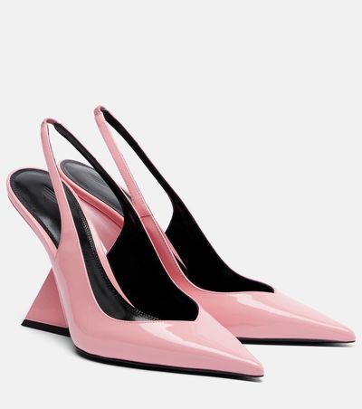 The Attico The Attico Leather slingback wedges