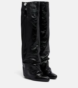 The Attico The Attico Leon patent leather knee-high boots