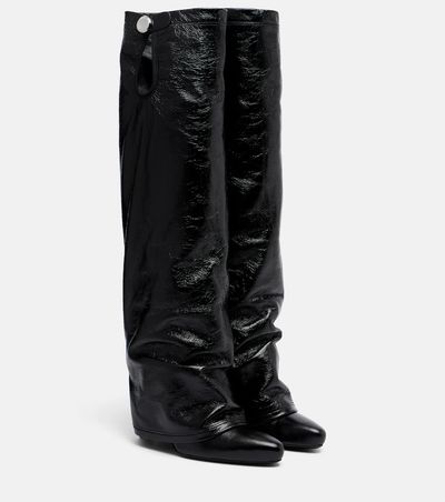 The Attico The Attico Leon patent leather knee-high boots