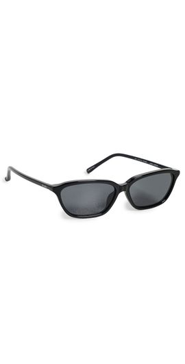 The Attico The Attico Libby Sunglasses Black/Silver/Grey One