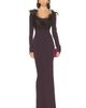 THE ATTICO THE ATTICO Long Feather Gown - 1