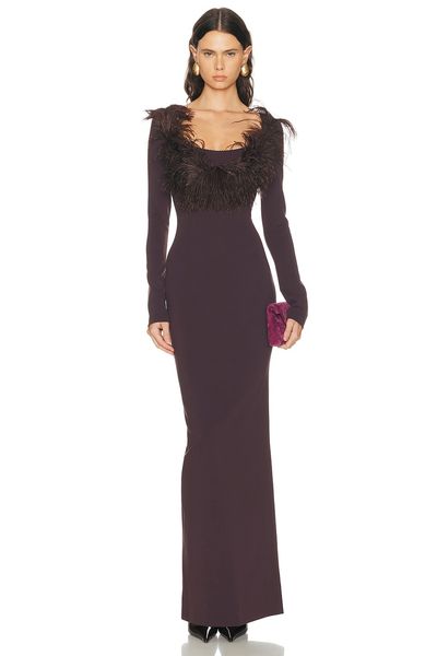 THE ATTICO THE ATTICO Long Feather Gown
