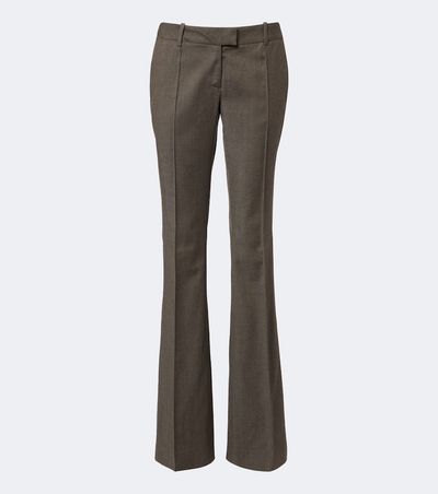 The Attico The Attico Low-rise wool-blend straight pants