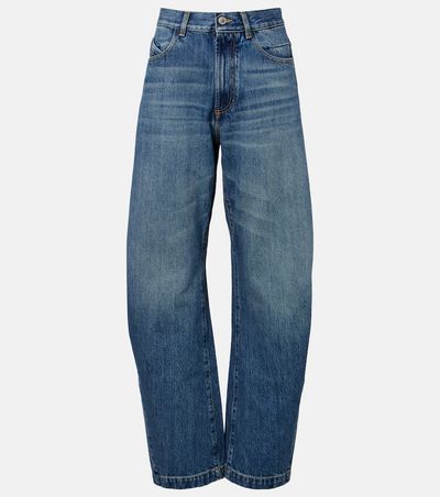 The Attico The Attico Mid-rise barrel-leg jeans