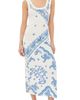 The Attico The Attico Midi Dress White/Blue - 1