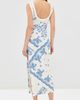 The Attico The Attico Midi Dress White/Blue - 3