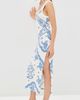 The Attico The Attico Midi Dress White/Blue - 4