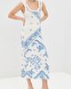 The Attico The Attico Midi Dress White/Blue - 5