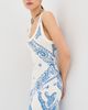 The Attico The Attico Midi Dress White/Blue - 6