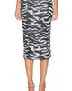 THE ATTICO THE ATTICO Midi Zebra Skirt - 1