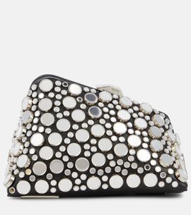The Attico The Attico Midnight Mini studded leather clutch