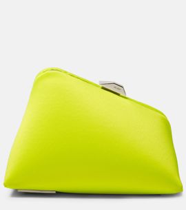 The Attico The Attico Midnight satin clutch