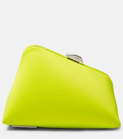 The Attico The Attico Midnight satin clutch