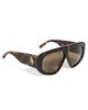 The Attico The Attico Milano Sunglasses Tortoiseshell/Yellow Gold/Brown One - 1