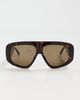 The Attico The Attico Milano Sunglasses Tortoiseshell/Yellow Gold/Brown One - 2
