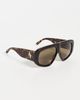 The Attico The Attico Milano Sunglasses Tortoiseshell/Yellow Gold/Brown One - 5