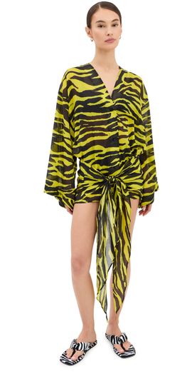 The Attico The Attico Mini Dress Yellow/Black