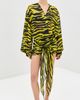The Attico The Attico Mini Dress Yellow/Black - 3