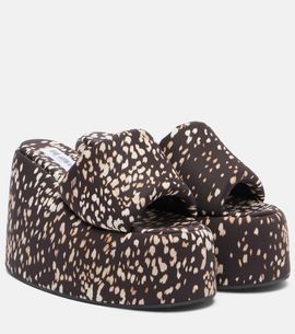 The Attico The Attico Mochi leopard-print platform sandals