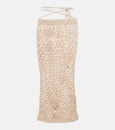 The Attico The Attico Open-knit cotton beach cover-up