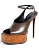 The Attico The Attico Ornella Sandals 140m Brown - 1