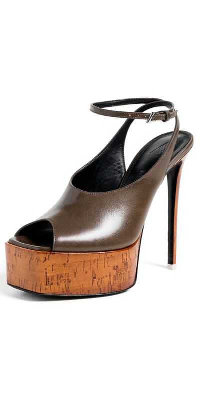 The Attico The Attico Ornella Sandals 140m Brown