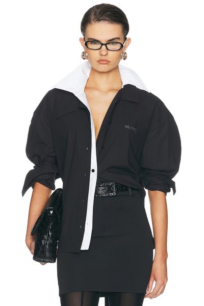 THE ATTICO THE ATTICO Oversized Contrast Shirt