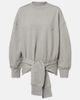 The Attico The Attico Oversized draped cotton-blend sweatshirt - 1