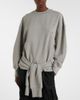 The Attico The Attico Oversized draped cotton-blend sweatshirt - 2