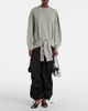 The Attico The Attico Oversized draped cotton-blend sweatshirt - 6