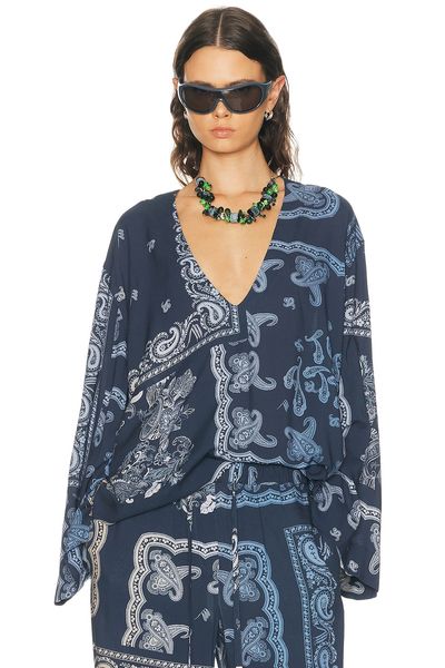 THE ATTICO THE ATTICO Paisley Blouse