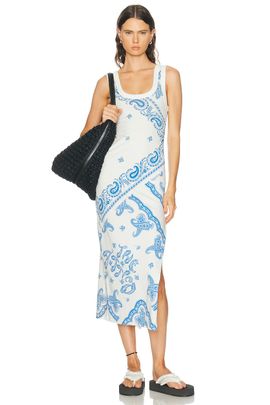 THE ATTICO THE ATTICO Paisley Midi Dress