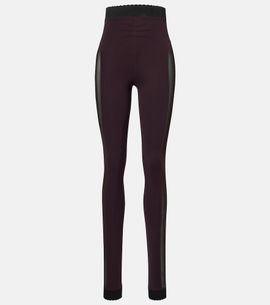 The Attico The Attico Paneled leggings