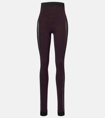 The Attico The Attico Paneled leggings