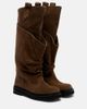 The Attico The Attico Passeggiata suede combat boots - 1