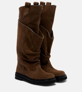 The Attico The Attico Passeggiata suede combat boots