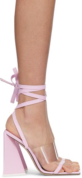 The Attico The Attico Pink Isa Heeled Sandals